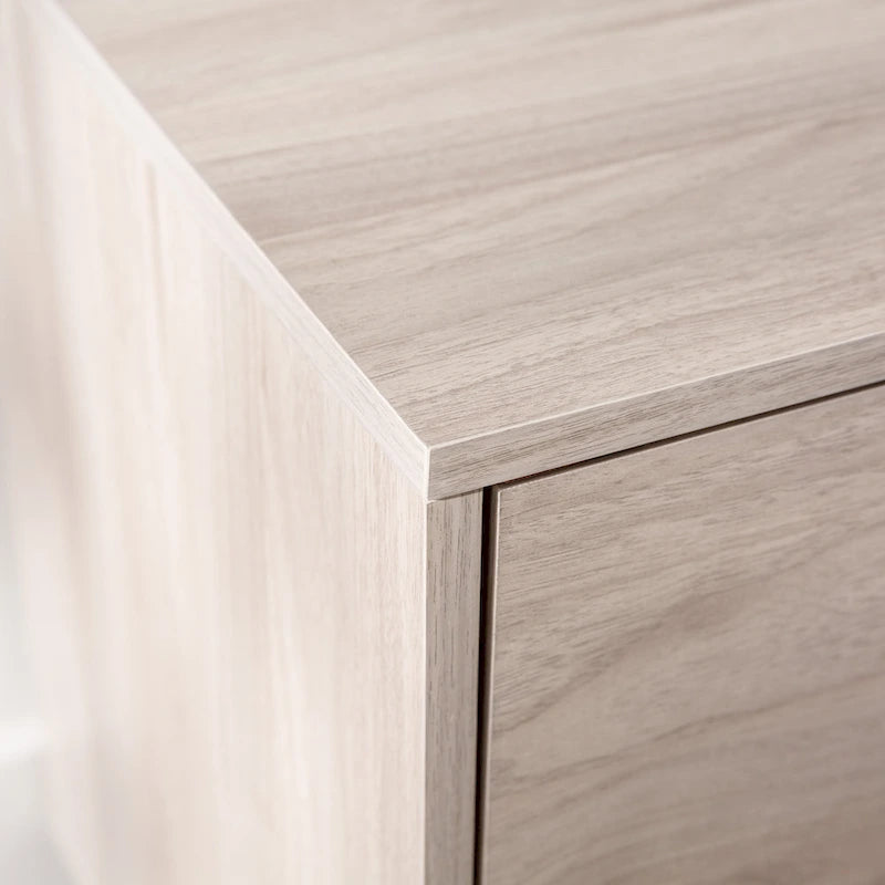Meuble TV à deux portes de style moderne du milieu du siècle, de 152 cm