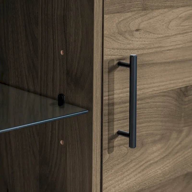Meuble TV à deux portes de style moderne du milieu du siècle, de 152 cm