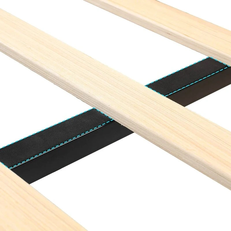 Lit plateforme en velours de style moderne