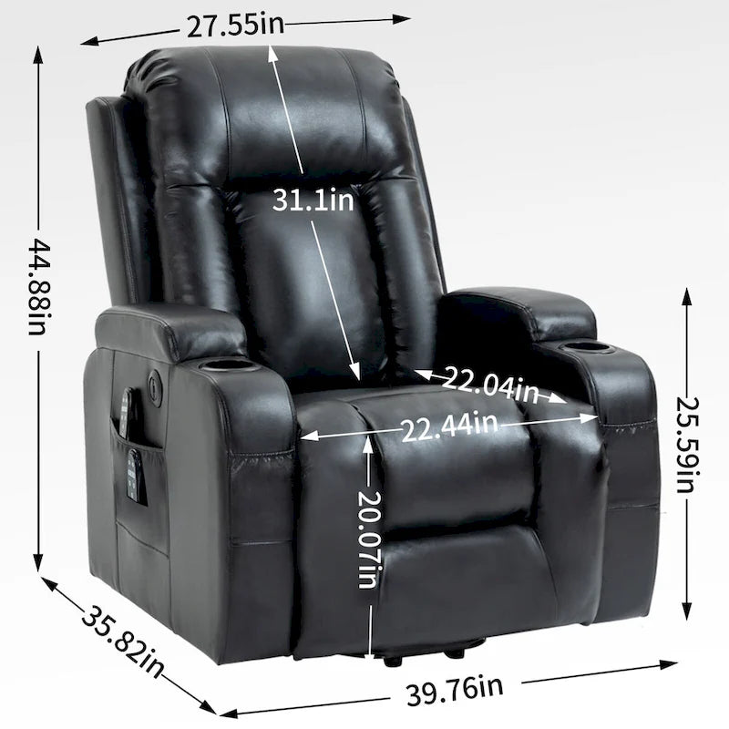Fauteuil inclinable électrique réglable en hauteur