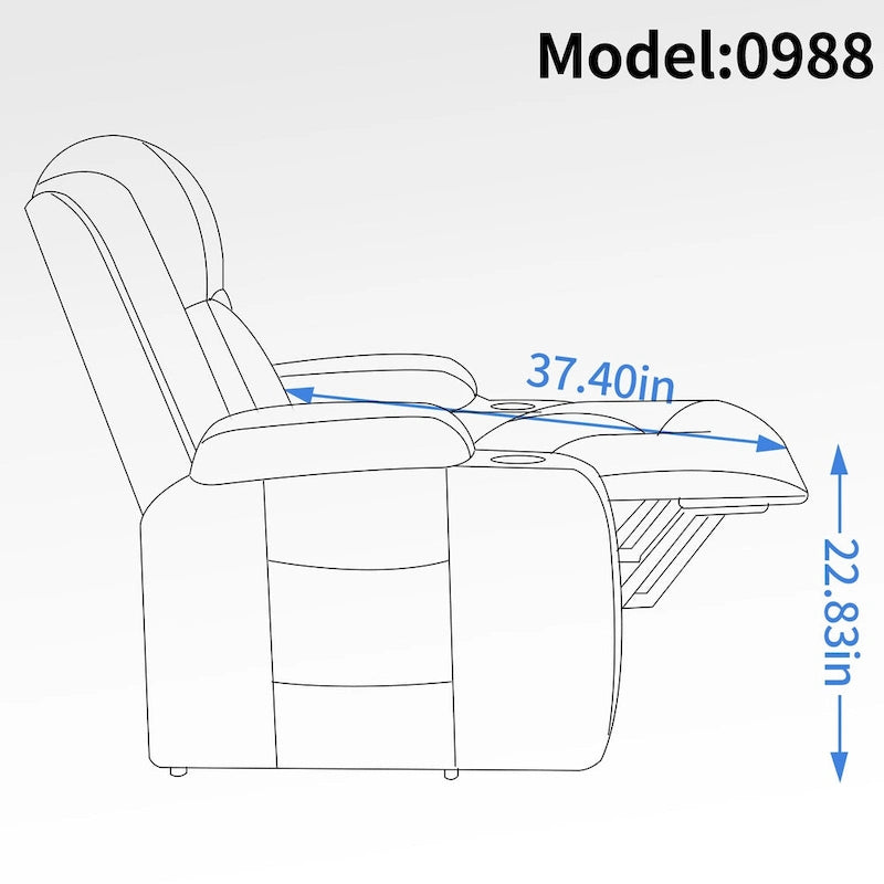 Fauteuil inclinable électrique réglable en hauteur