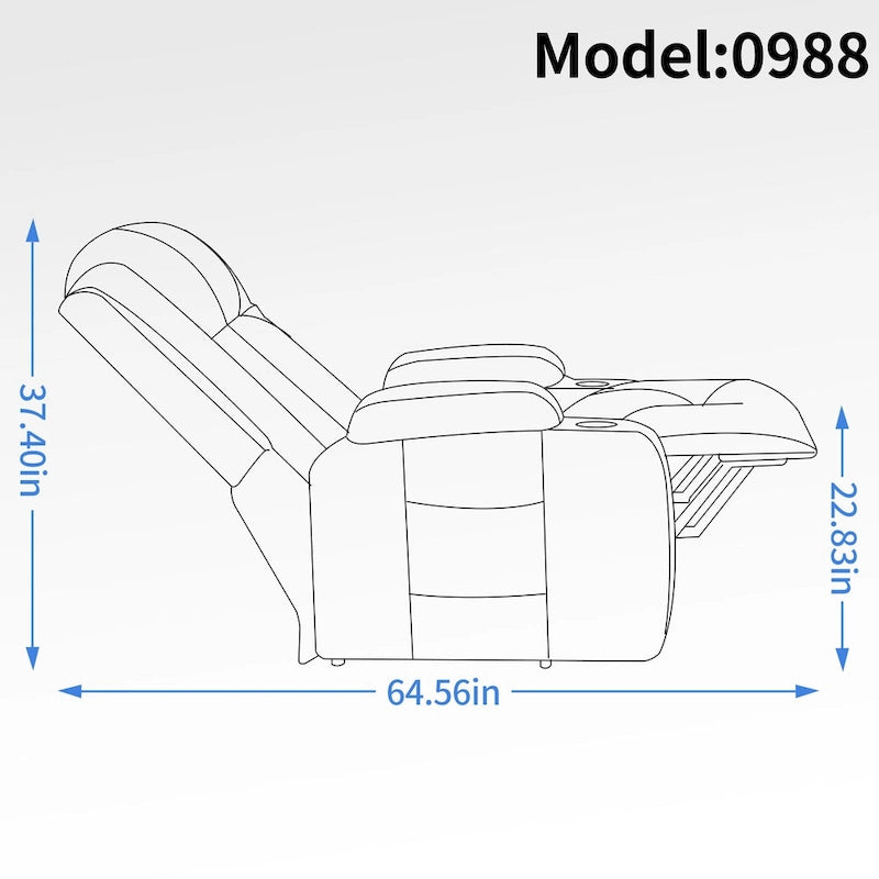 Fauteuil inclinable électrique réglable en hauteur