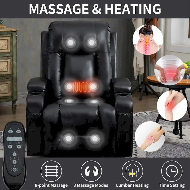 Fauteuil inclinable électrique réglable en hauteur