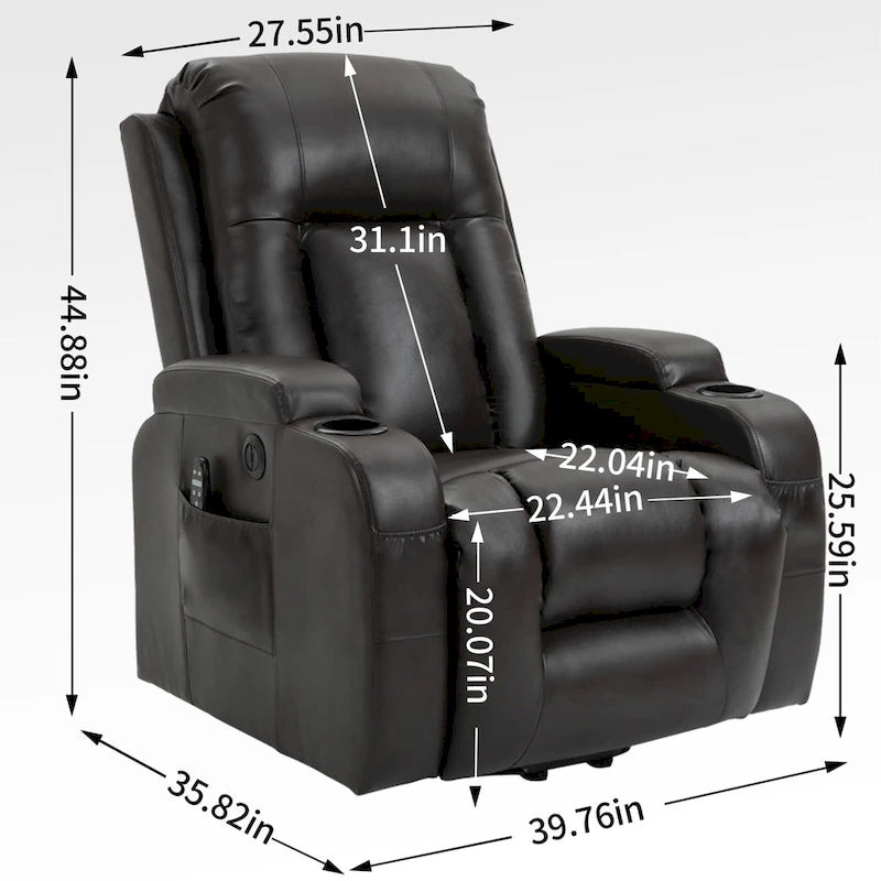 Fauteuil inclinable électrique réglable en hauteur