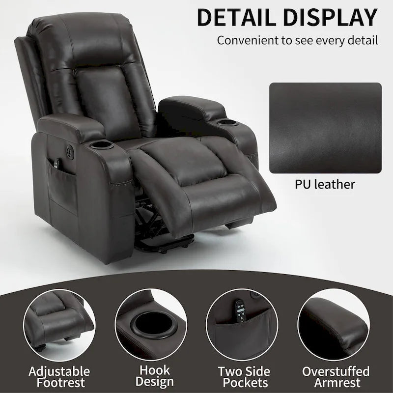 Fauteuil inclinable électrique réglable en hauteur