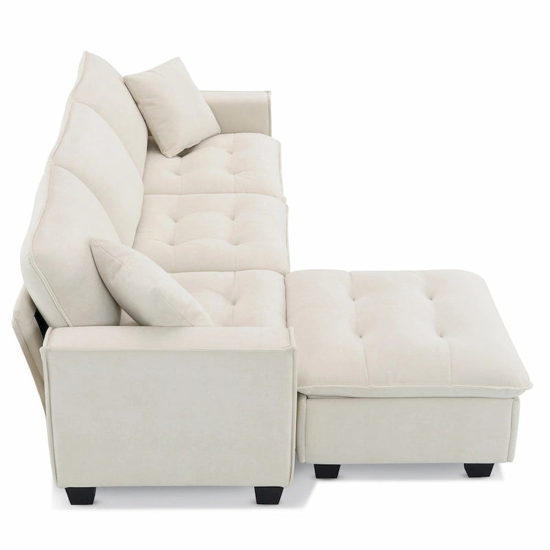 Canapé d'angle convertible quatre places