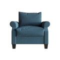Fauteuil capitonné en lin
