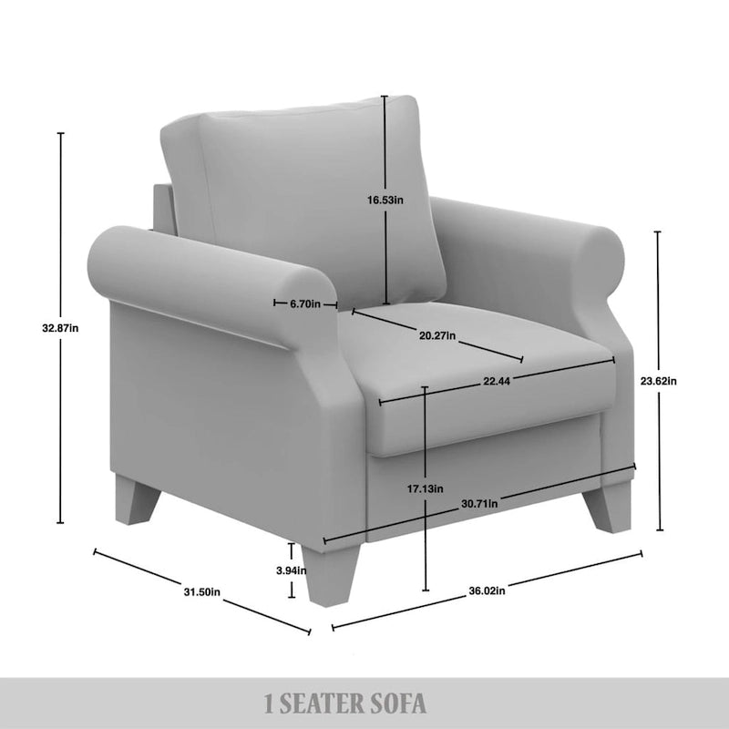 Fauteuil capitonné en lin