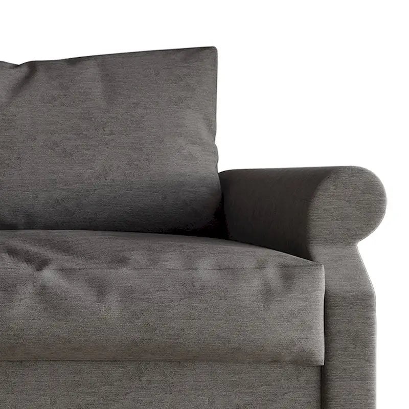 Fauteuil capitonné en lin