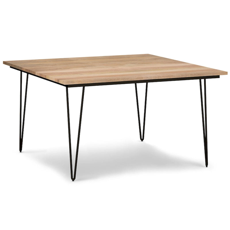Table à manger en bois de style industriel