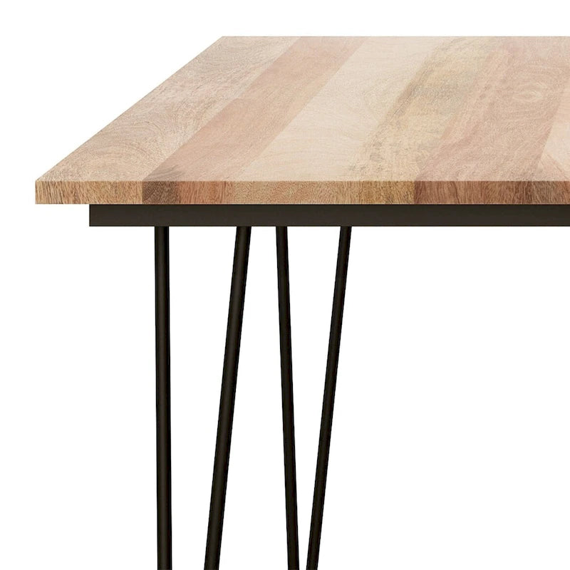 Table à manger en bois de style industriel