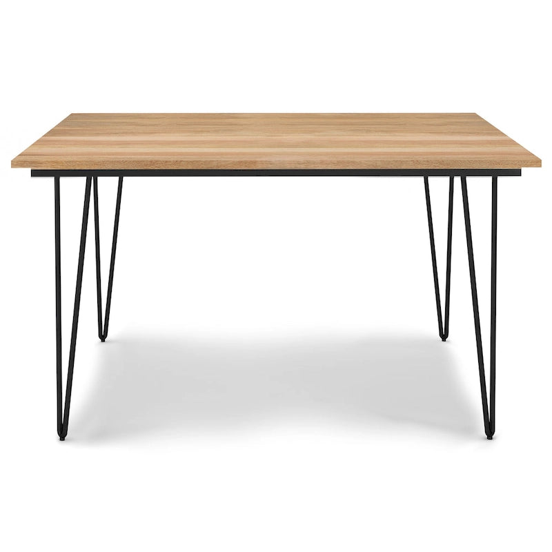 Table à manger en bois de style industriel