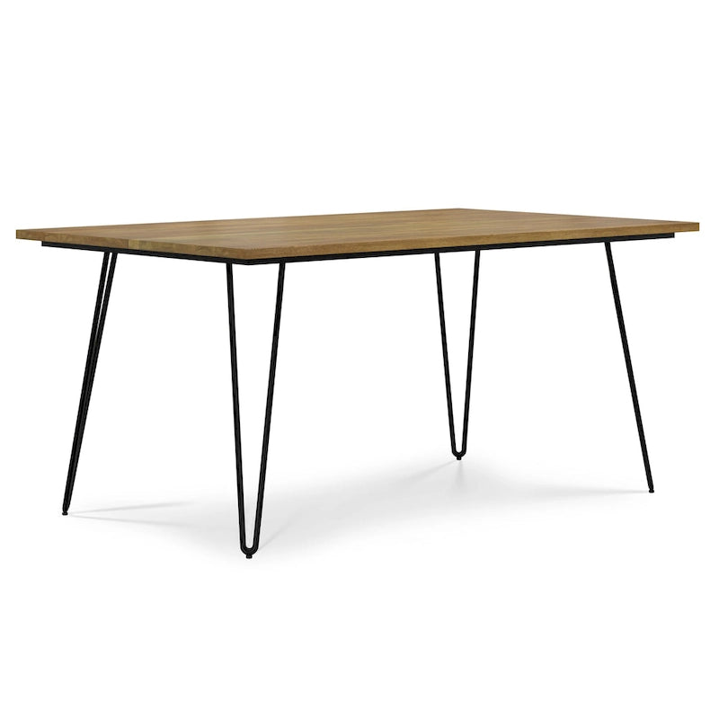 Table à manger en bois de style industriel