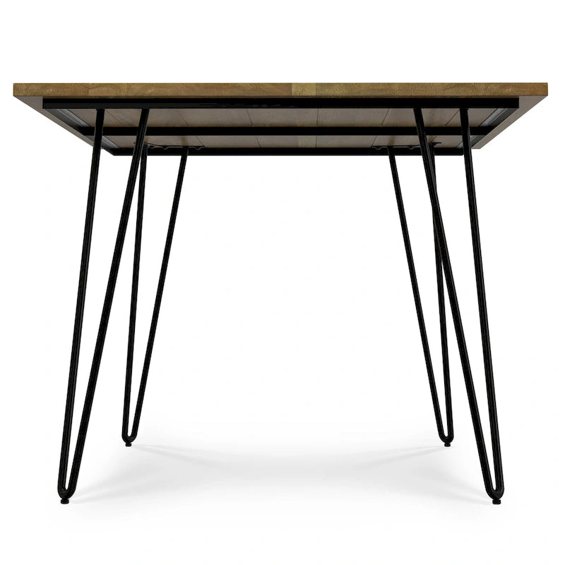 Table à manger en bois de style industriel