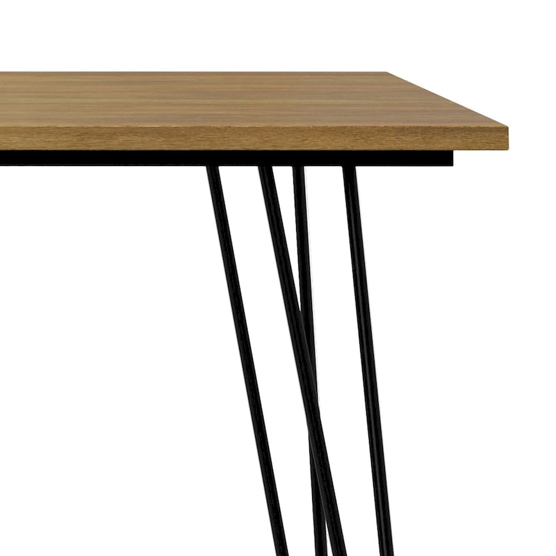 Table à manger en bois de style industriel