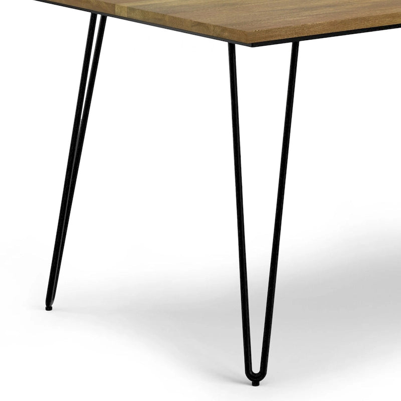 Table à manger en bois de style industriel