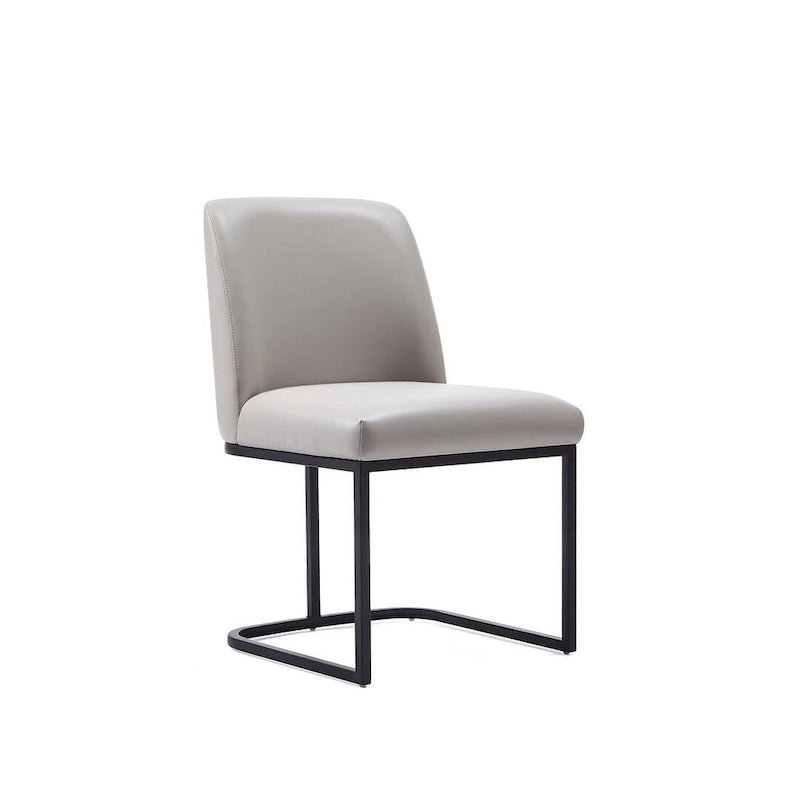 Chaises de salle à manger en similicuir (lot de 2)