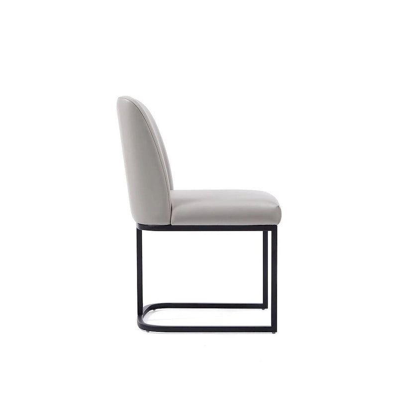 Chaises de salle à manger en similicuir (lot de 2)