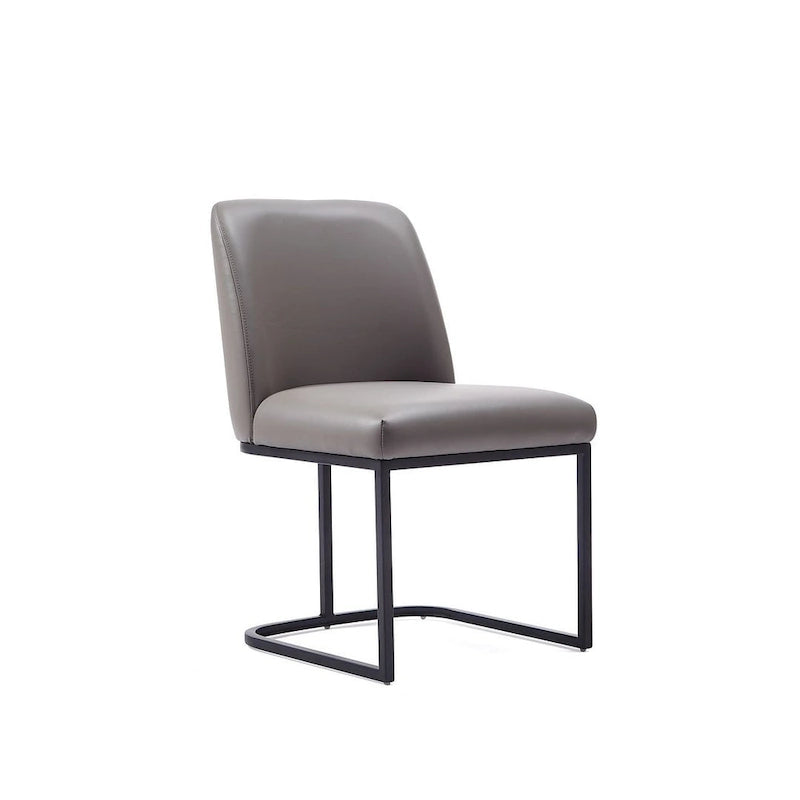 Chaises de salle à manger en similicuir (lot de 2)