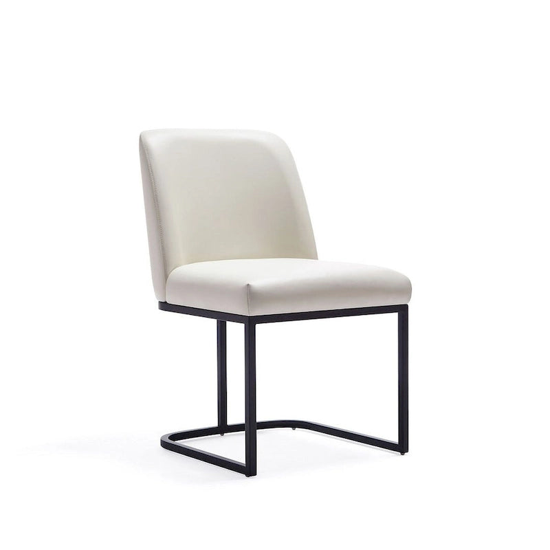 Chaises de salle à manger en similicuir (lot de 2)