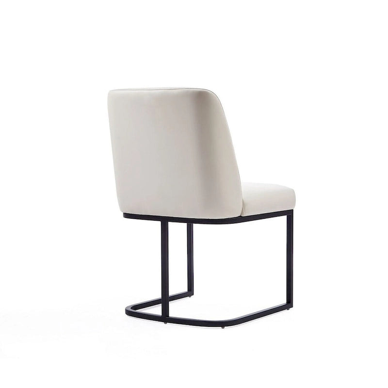 Chaises de salle à manger en similicuir (lot de 2)