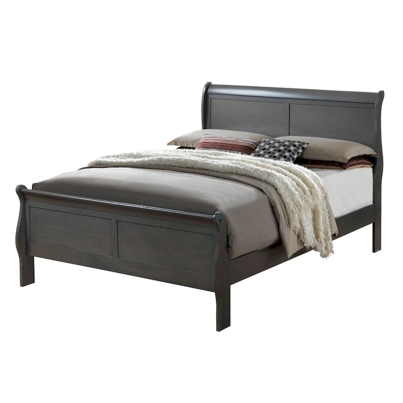 Causeuse de style moderne avec accoudoirs carrés de 208 cm de largeur en tissu chenille avec ports USB
