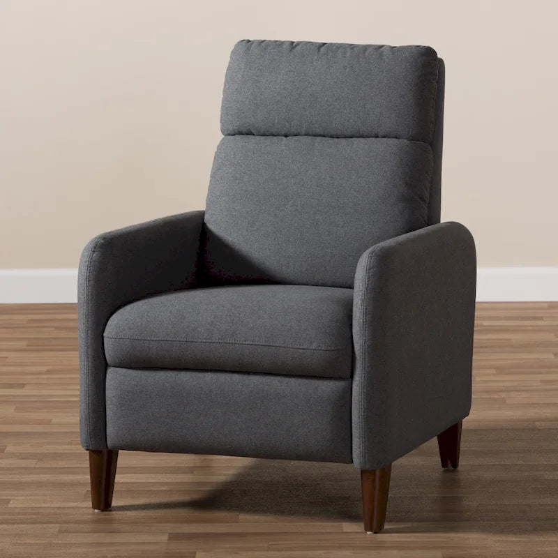 Fauteuil de salon en tissu de style Mid-century