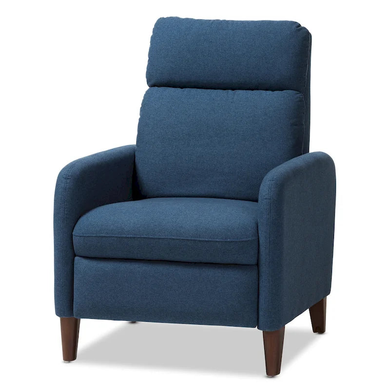 Fauteuil de salon en tissu de style Mid-century