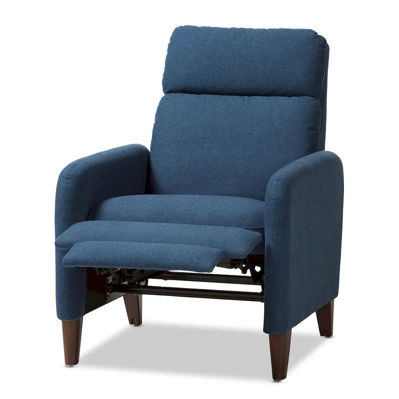 Fauteuil de salon en tissu de style Mid-century