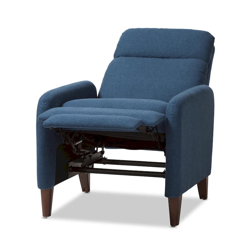 Fauteuil de salon en tissu de style Mid-century
