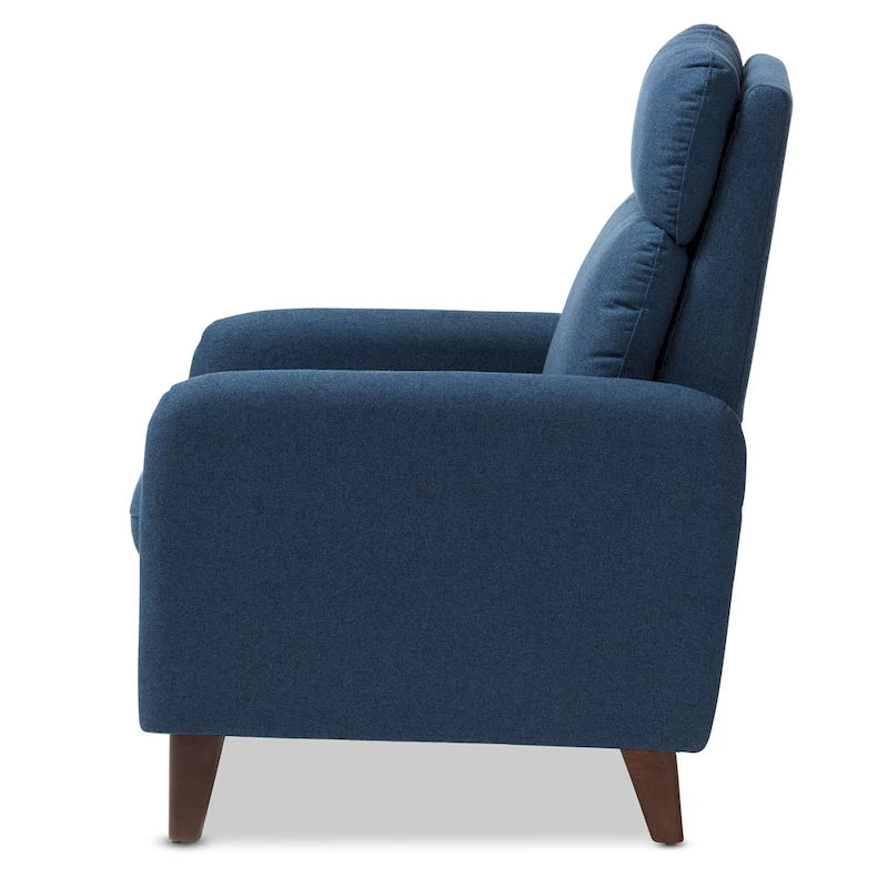 Fauteuil de salon en tissu de style Mid-century
