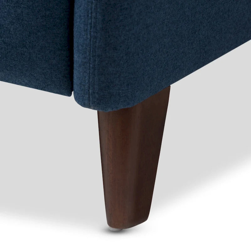Fauteuil de salon en tissu de style Mid-century