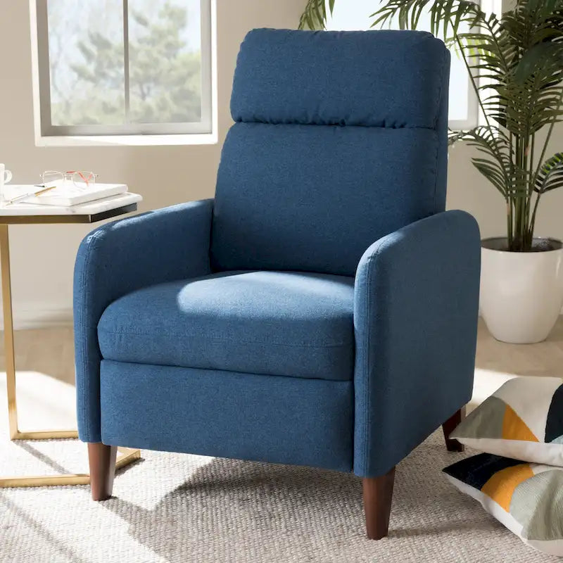 Fauteuil de salon en tissu de style Mid-century