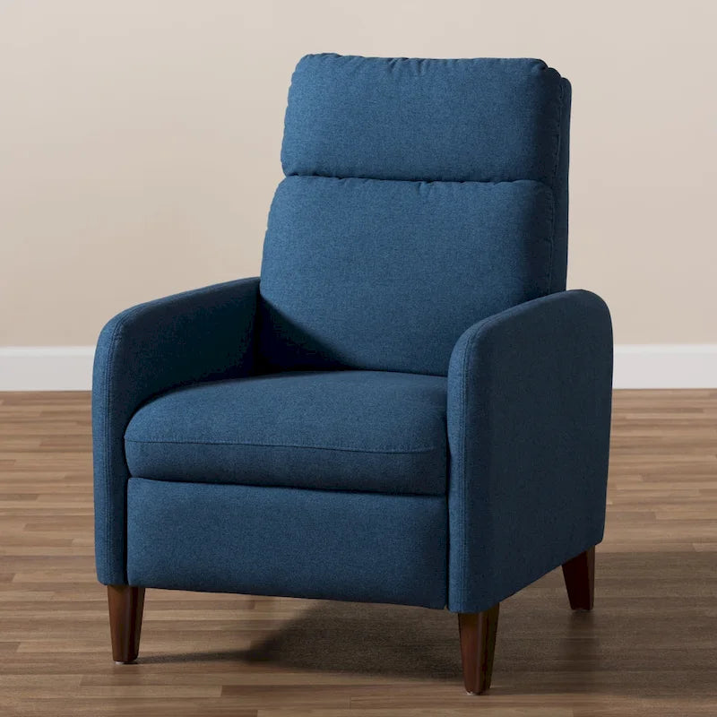 Fauteuil de salon en tissu de style Mid-century