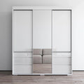 Armoire moderne 3 portes avec miroir de 180 cm