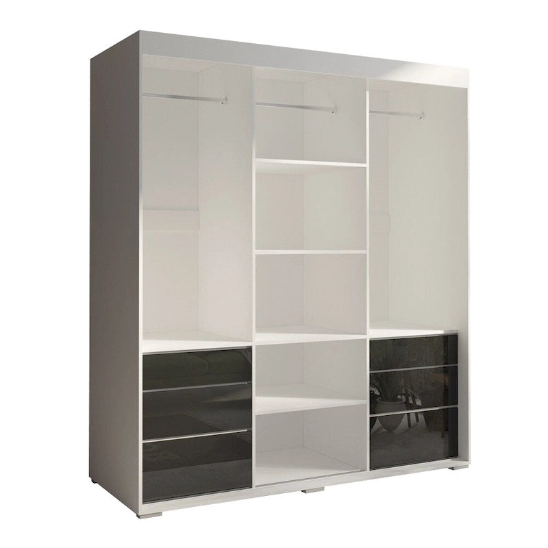 Armoire moderne 3 portes avec miroir de 180 cm