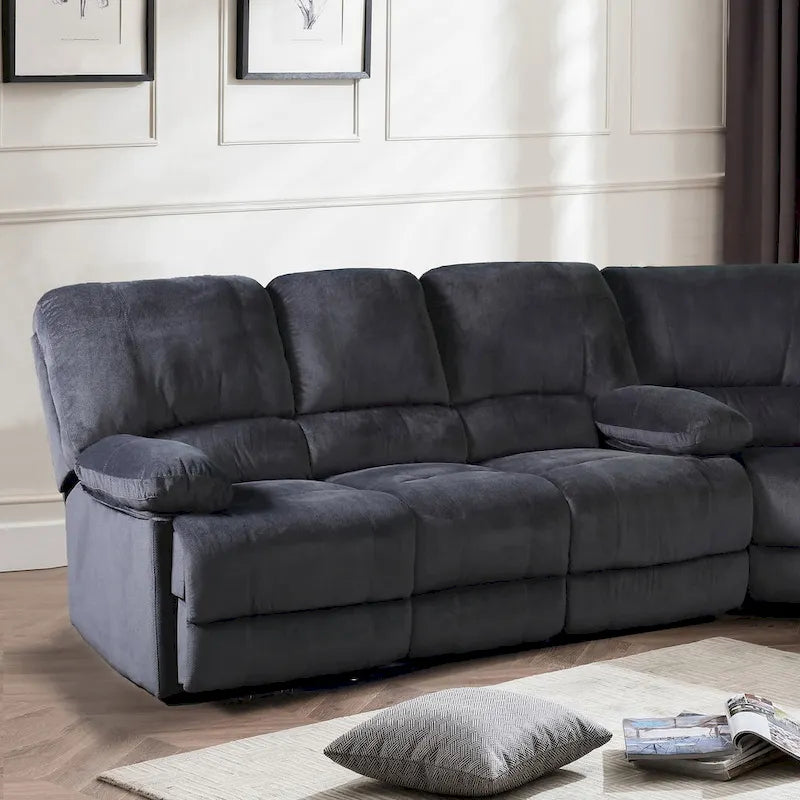 Canapé en polyester de style transitionnel moderne
