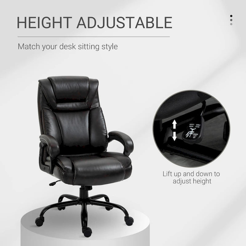 Fauteuil de bureau de direction extra-large et extra-haut