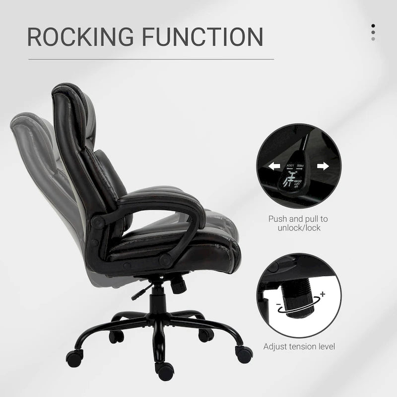 Fauteuil de bureau de direction extra-large et extra-haut