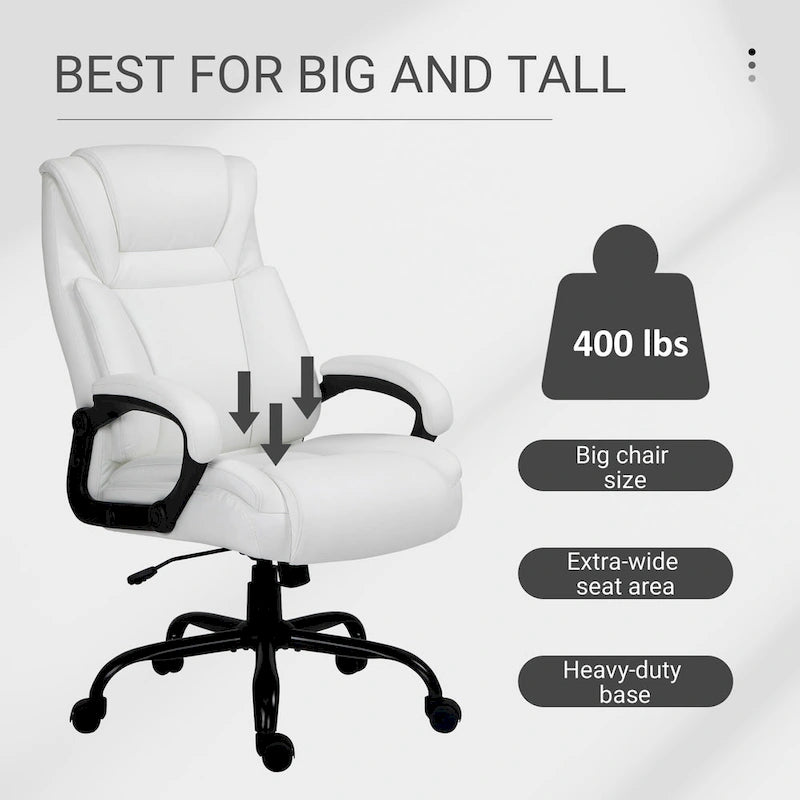 Fauteuil de bureau de direction extra-large et extra-haut