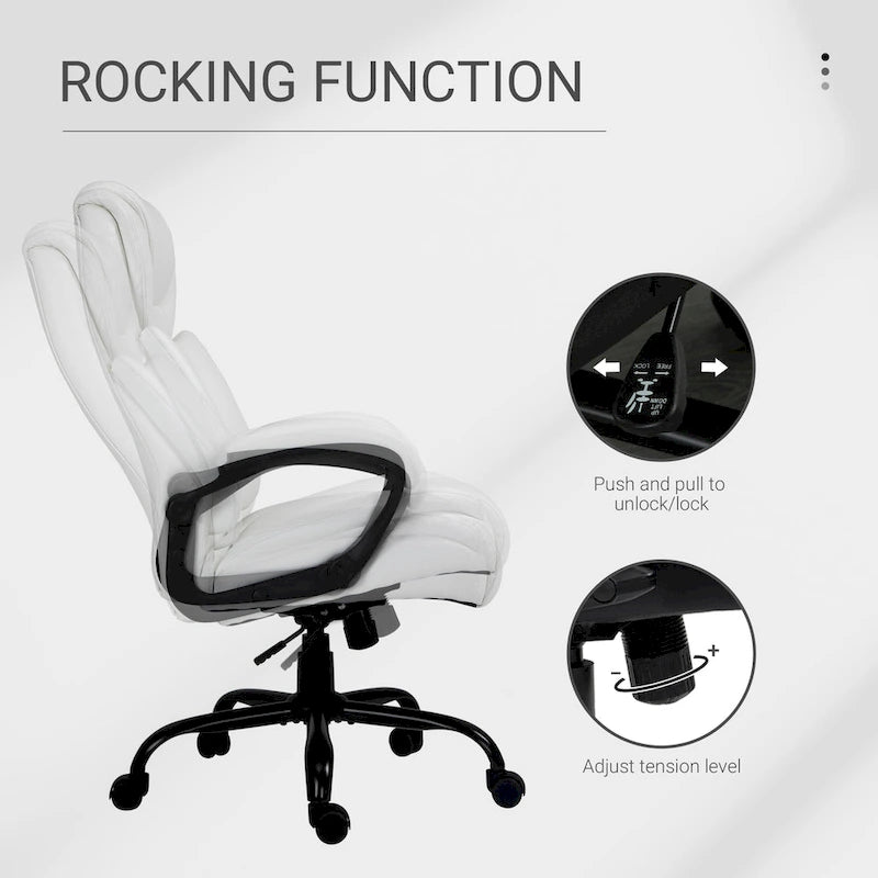 Fauteuil de bureau de direction extra-large et extra-haut