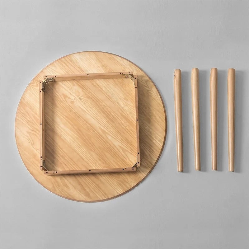 Table à manger en bois de style moderne de 42 pouces
