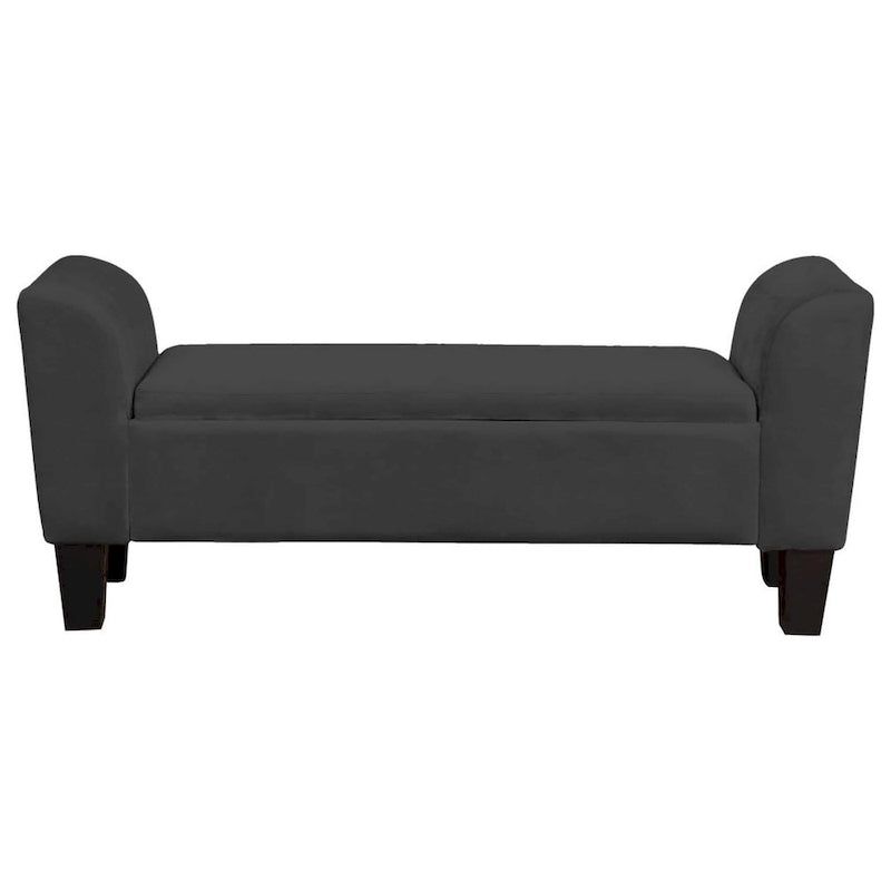 Banc de rangement décoratif de 55 pouces avec revêtement en velours haute performance