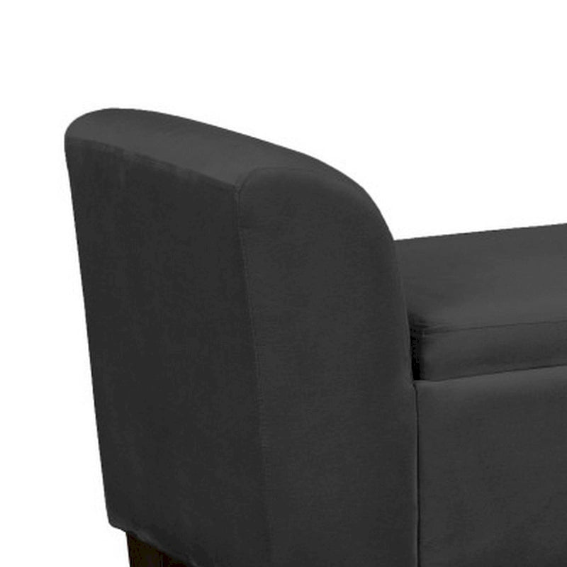 Banc de rangement décoratif de 55 pouces avec revêtement en velours haute performance