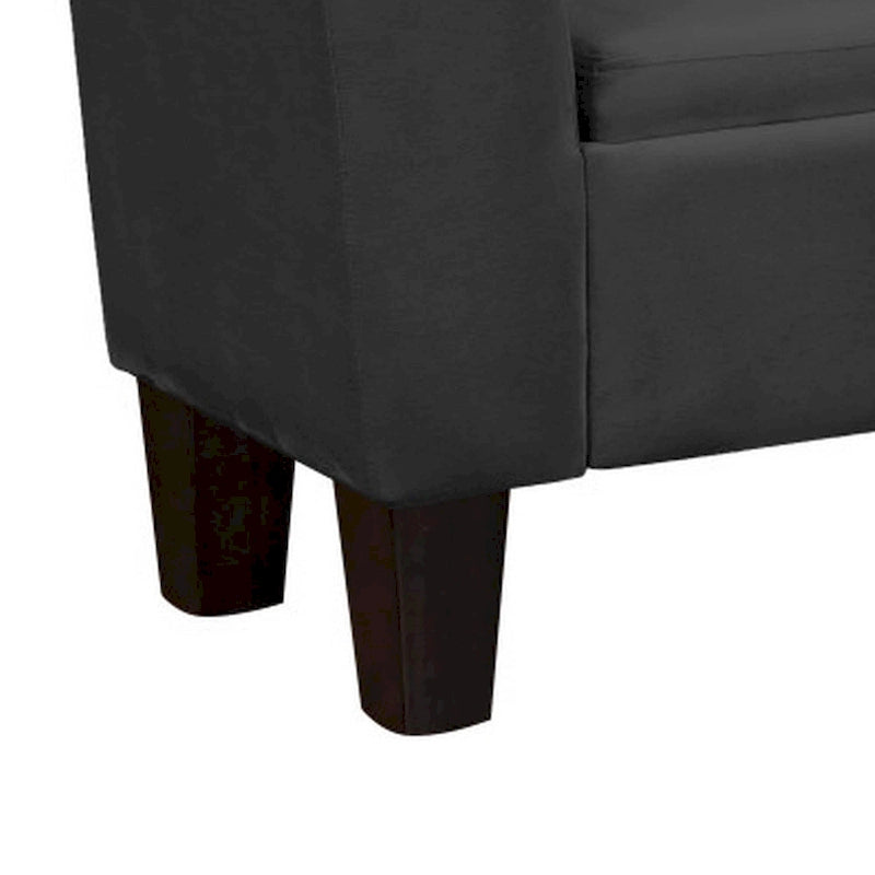 Banc de rangement décoratif de 55 pouces avec revêtement en velours haute performance