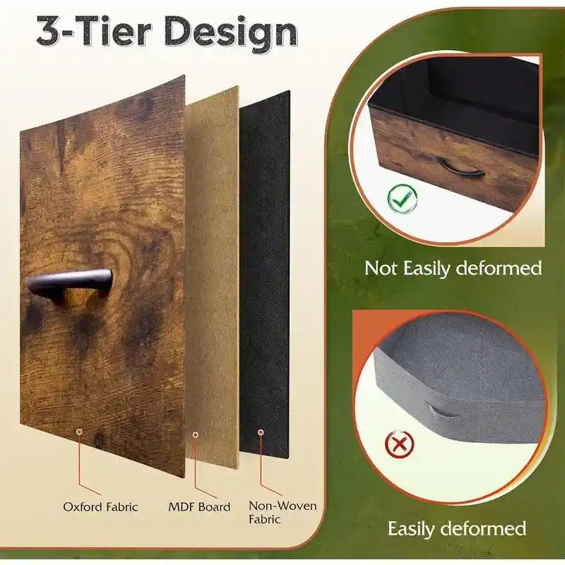 Armoire de rangement en tissu pour chambre à coucher