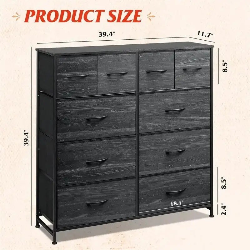 Armoire de rangement en tissu pour chambre à coucher