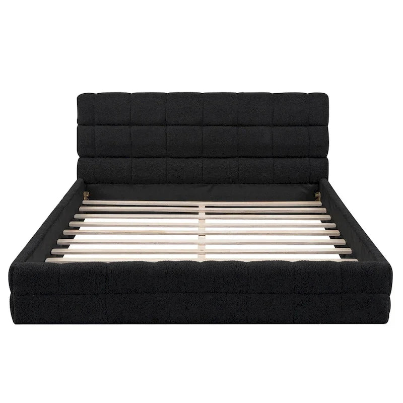 Lit plateforme capitonné pour la chambre à coucher