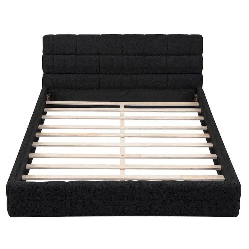 Lit plateforme capitonné pour la chambre à coucher