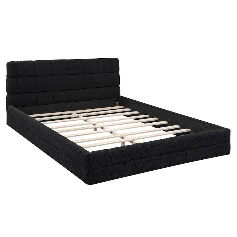 Lit plateforme capitonné pour la chambre à coucher